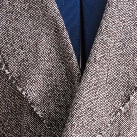 Frayed Hem Tweed Blazer with Peplum Size 4 - Picture 5 of 7